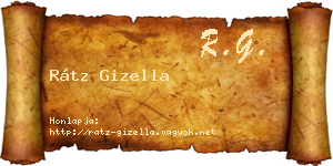 Rátz Gizella névjegykártya